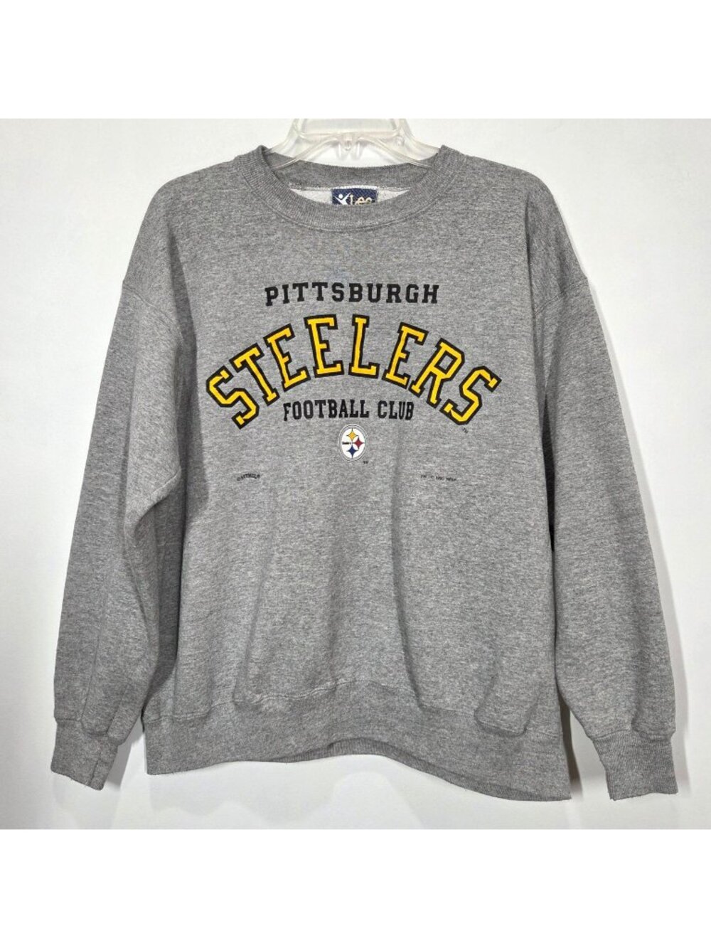 Vintage Pittsburgh Steelers Sweatshirt Mens XL Gray Lee Sport 90s USA Made NFL